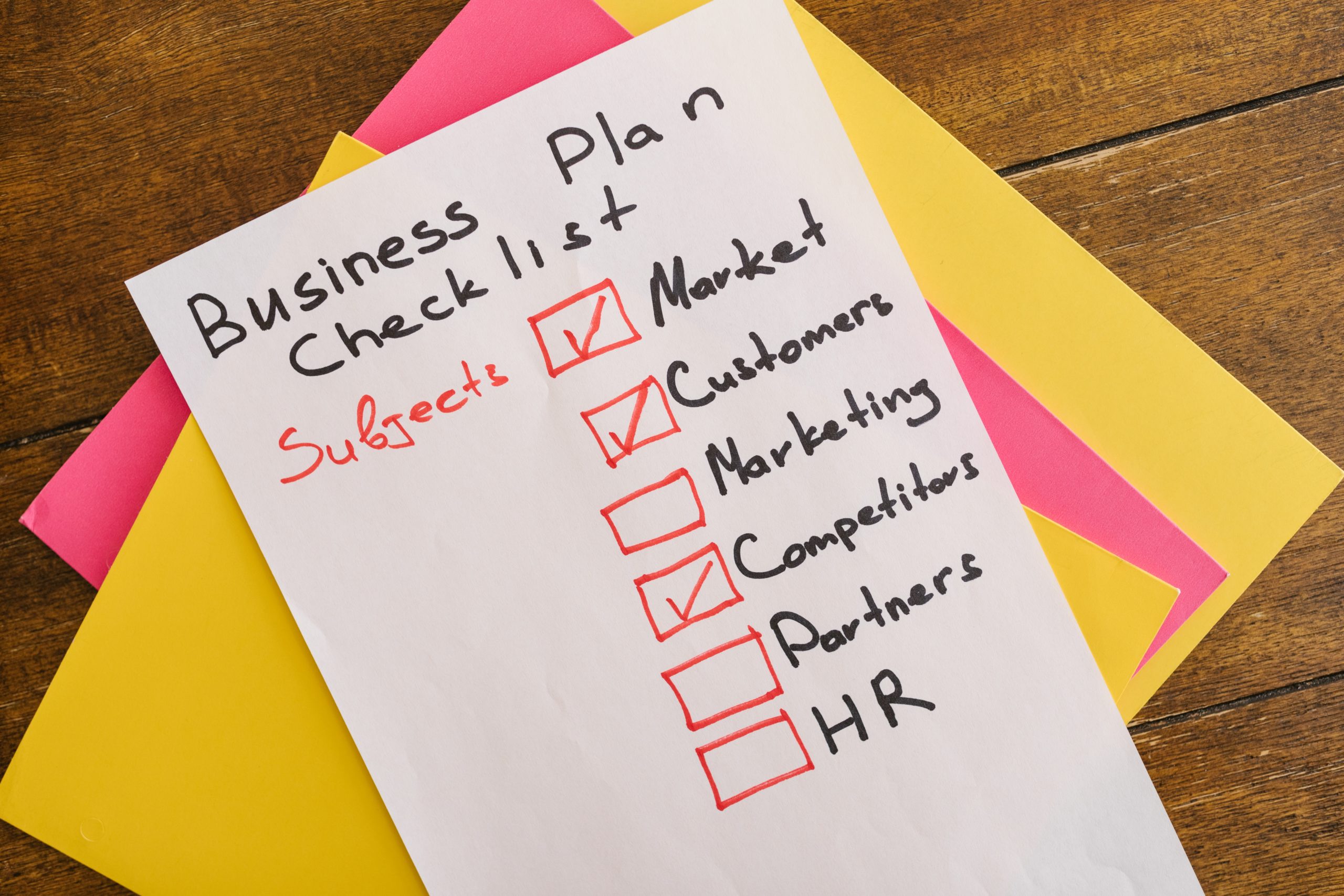 business checklist